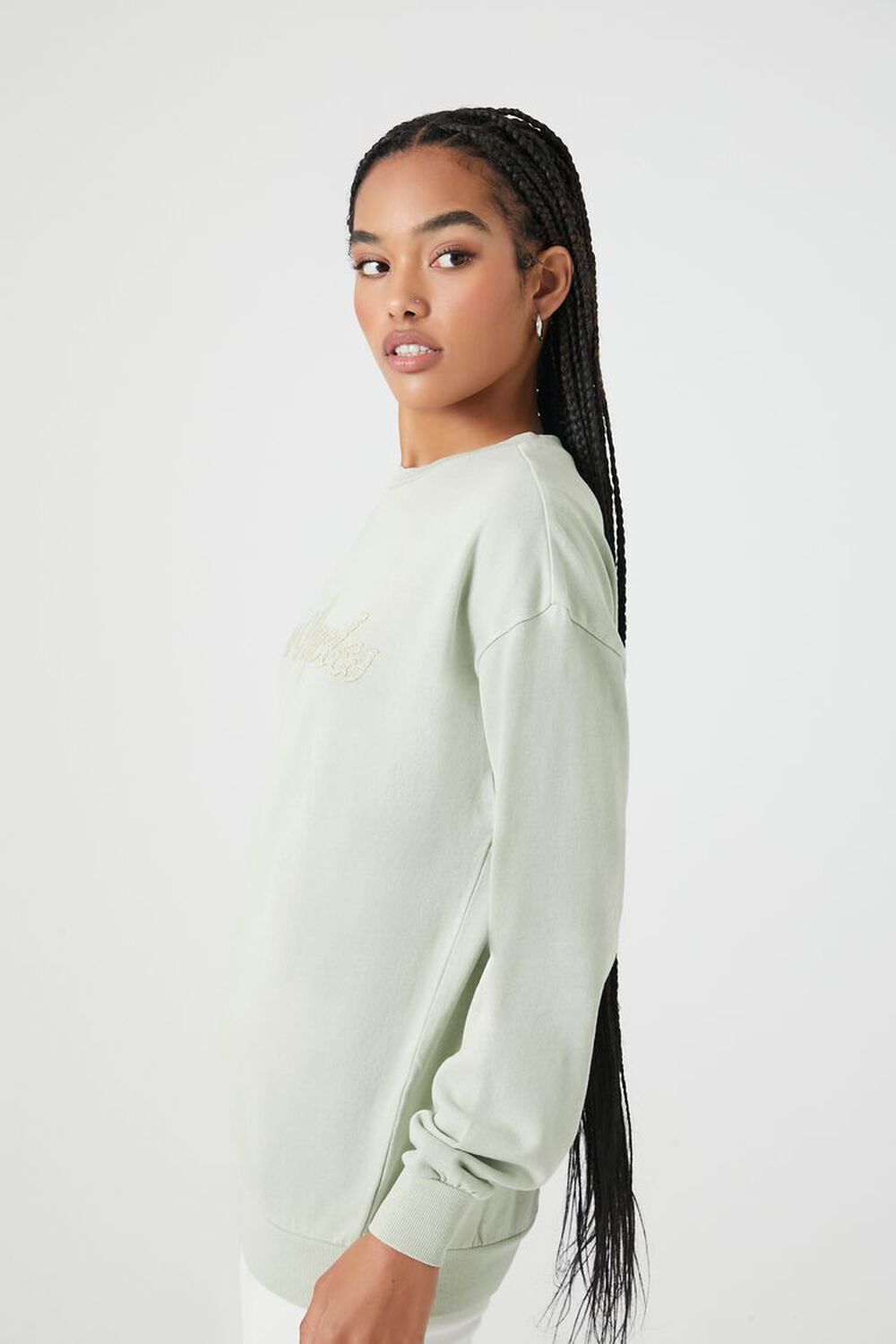 Lace Los Angeles Drop-Sleeve Pullover